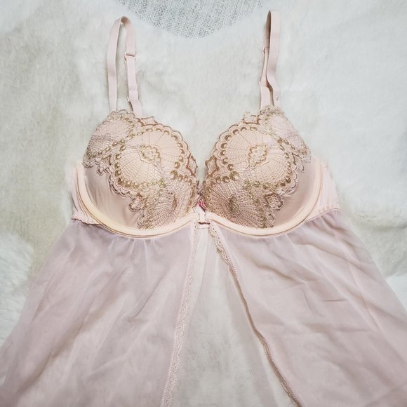 NWOT La Senza pale pink babydoll matching set - Picture 4 of 5